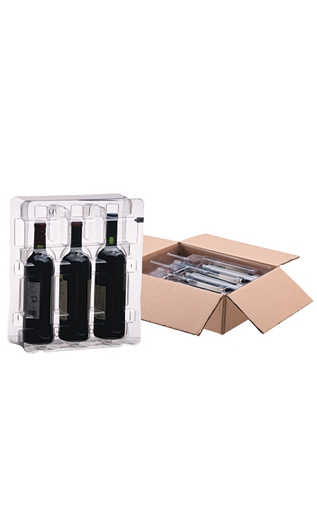 Grids em PET  Boccati para 3 garrafas de 750ml