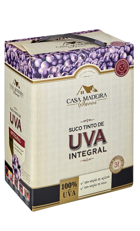 Suco de Uva Casa Madeira Integral 3L